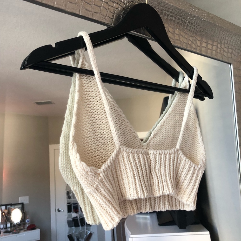 Brandy Melville Festival Knit Bralette Crop - Picture 1 of 7